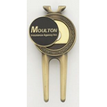 Classic Divot Tool/ Money Clip w/ 1" Die Struck Soft Enamel Ball Marker